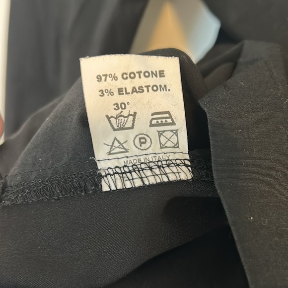 Valentina’s Women’s Italian Black Button Down Top, Large - Picture 11 of 12